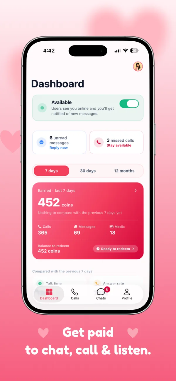 Amigify app screen 1